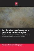 Acção dos professores e práticas de formação