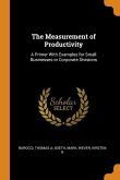 The Measurement of Productivity: A Primer With Examples for Small Businesses or Corporate Divisions
