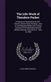 The Life-Work of Theodore Parker