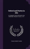 Oxford and Poetry in 1911