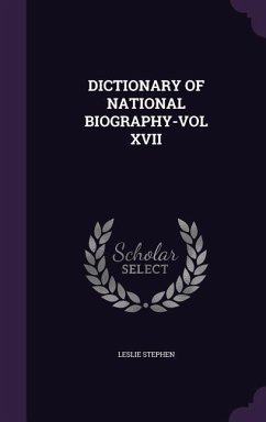Cover Dictionary of National Biography-Vol XVII