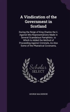 Cover A Vindication of the Government in Scotland