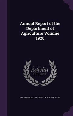 Cover Annual Report of the Department of Agriculture Volume 1920