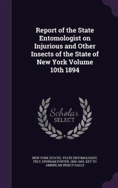 Cover Report of the State Entomologist on Injurious and Other Insects of the State of New York Volume 10th 1894
