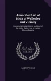 Annotated List of Birds of Wellesley and Vicinity