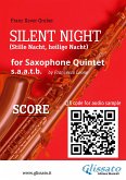 Saxophone Quintet score of &quote;Silent Night&quote; (fixed-layout eBook, ePUB)