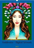 Goddesses - Digital Artwork (Wall Calendar 2023 DIN A3 Portrait)