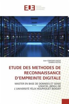 ETUDE DES METHODES DE RECONNAISSANCE D¿EMPREINTE DIGITALE - DASSE, Jean-EDMOND;PATOU, DIARRA