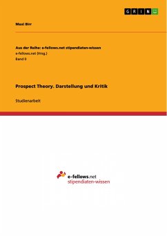 Prospect Theory. Darstellung und Kritik (eBook, PDF)