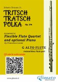 G alto flute(instead Bass Flute) part of &quote;Tritsch-Tratsch-Polka&quote; Flute Quartet sheet music (fixed-layout eBook, ePUB)
