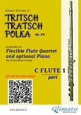 Flute 1 part of "Tritsch-Tratsch-Polka" Flute Quartet sheet music (fixed-layout eBook, ePUB)