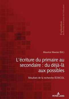 Cover L'écriture du primaire au secondaire : du déjà-là aux possibles (eBook, PDF)