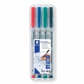 STAEDTLER Universalstift Lumocolor® non-permanent M, 4er Set farbig STAEDTLER Universalstift Lumocolor® non-permanent M, 4er Set farbig