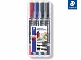 STAEDTLER Universalstift Lumocolor® permanent duo home, 4er Set mit zwei Rundspitzen STAEDTLER Universalstift Lumocolor® permanent duo home, 4er Set mit zwei Rundspitzen