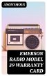 Emerson Radio Model 39 Warranty Card... - Bild 1