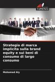 Strategia di marca implicita sulla brand equity e sui beni di consumo di largo consumo