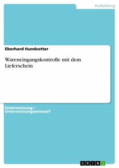 Wareneingangskontrolle mit dem Lieferschein (eBook, PDF)