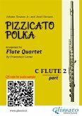 Flute 2 part of &quote;Pizzicato Polka&quote; Flute Quartet sheet music (fixed-layout eBook, ePUB)