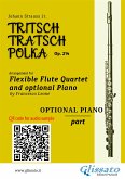 Piano part of "Tritsch-Tratsch-Polka" Flute Quartet sheet music (fixed-layout eBook, ePUB)