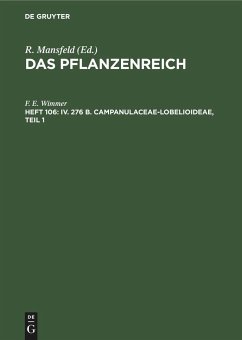 IV. 276 b. Campanulaceae-Lobelioideae, Teil 1 - Wimmer, F. E.