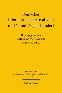 Cover Deutsches Internationales Privatrecht im 16. und 17. Jahrhundert (eBook, PDF)