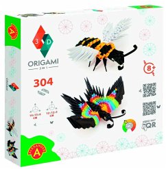 Cover ORIGAMI 3D 501837 - ORIGAMI Biene und Schmetterling, Papierfaltkunst