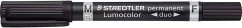 Cover STAEDTLER Zweispitzmarker Lumocolor permanent schwarz