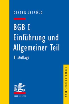 BGB I: Einführung und Allgemeiner Teil - Leipold, Dieter