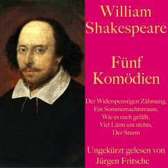 William Shakespeare: Fünf Komödien (MP3-Download) - Shakespeare, William