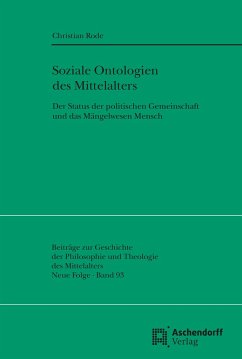 Soziale Ontologien des Mittelalters - Rode, Christian