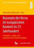 Konzepte der NATION im europäischen Kontext im 21. Jahrhundert