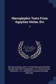 Hieroglyphic Texts From Egyptian Stelae, Etc: 4