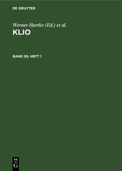 Cover Klio. Band 59, Heft 1