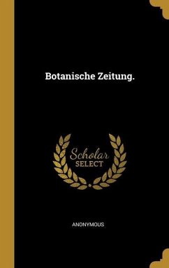 Cover Botanische Zeitung.