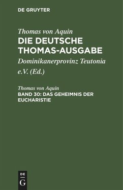 Das Geheimnis der Eucharistie - Thomas von Aquin