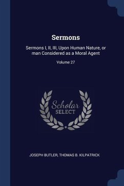 Sermons - Butler, Joseph; Kilpatrick, Thomas B