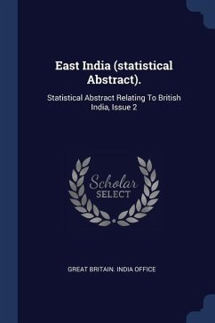 Cover East India (statistical Abstract).