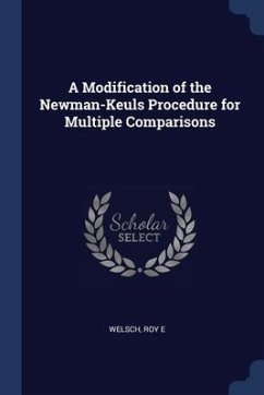 A Modification of the Newman-Keuls Procedure for Multiple Comparisons - Welsch, Roy E.