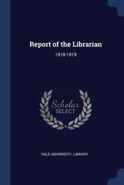 Cover Report of the Librarian: 1918-1919