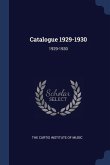 Catalogue 1929-1930: 1929-1930