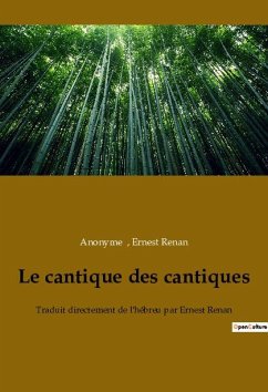 Le cantique des cantiques - Anonyme