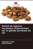 Extrait de Cyperus esculentus (Cyperaceae) sur la glande surrénale du rat