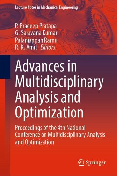 Advances in Multidisciplinary Analysis and Optimization (eBook, PDF)
