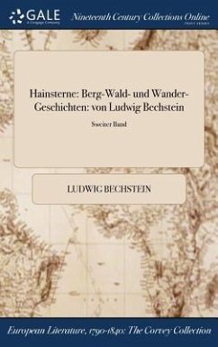 Hainsterne: Berg-Wald- Und Wander-Geschichten: Von Ludwig Bechstein; Sweiter Band - Bechstein, Ludwig