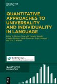 Quantitative Approaches to Universality and Individuality in Language (eBook, ePUB)