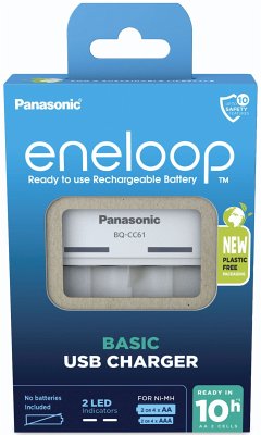 Panasonic Eneloop Basic Charger USB BQ-CC61 ohne Akkus