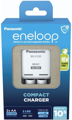 Panasonic Eneloop Compact Charg. BW-CC50 inkl. 2xAA K-KJ50MCD20E