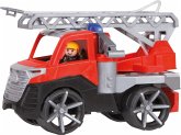LENA® 04535 - Truxx, Feuerwehr mit Spielfigur, rot/grau/schwarz, Länge 28cm