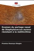 Examen du portage nasal de Staphylococcus aureus résistant à la méthicilline