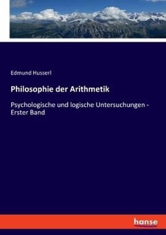 Philosophie der Arithmetik - Husserl, Edmund